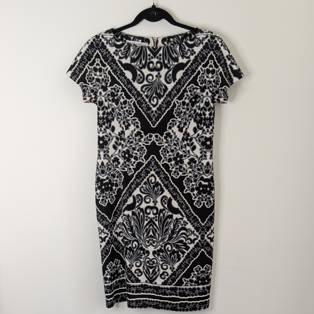 Maggy London Black Midi Dress Size 6